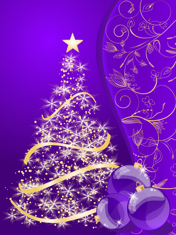 free vector 5 christmas vector background